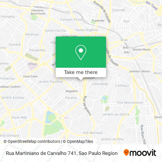 Rua Martiniano de Carvalho 741 map