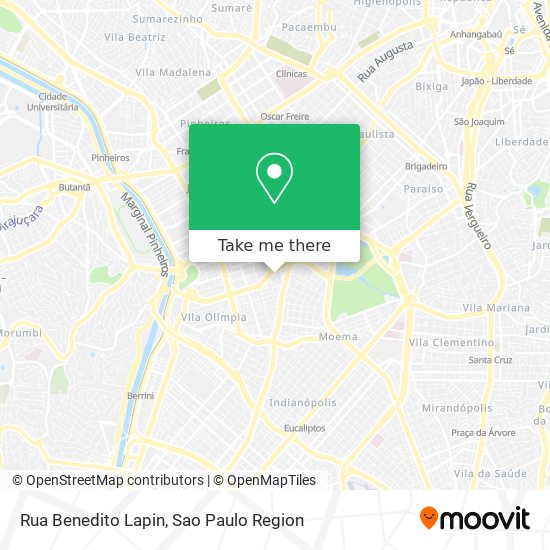Rua Benedito Lapin map