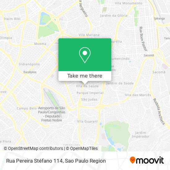 Mapa Rua Pereira Stéfano 114