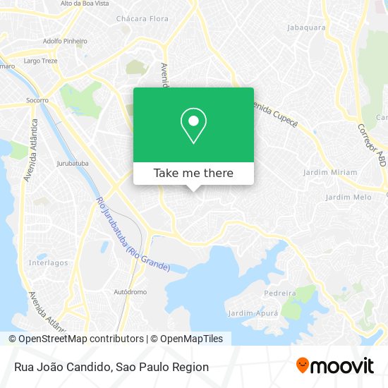 Mapa Rua João Candido