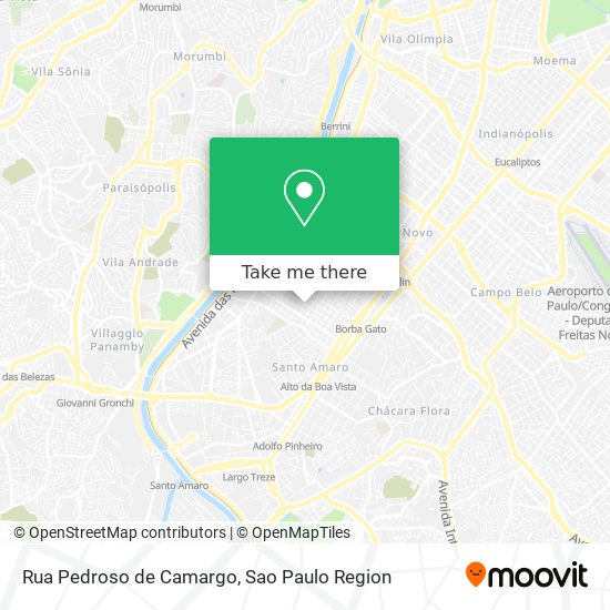 Mapa Rua Pedroso de Camargo