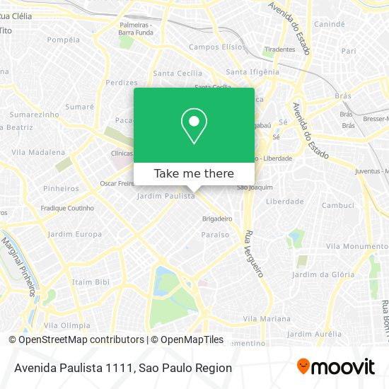 Avenida Paulista 1111 map