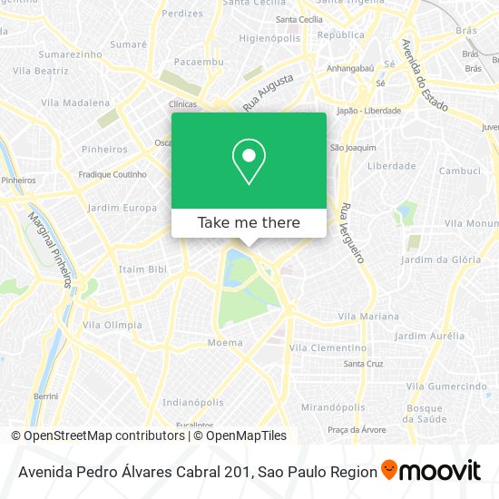 Mapa Avenida Pedro Álvares Cabral 201