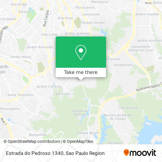 Estrada do Pedroso 1340 map