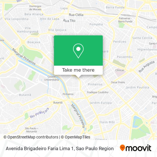 Avenida Brigadeiro Faria Lima 1 map