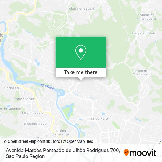 Mapa Avenida Marcos Penteado de Ulhôa Rodrigues 700