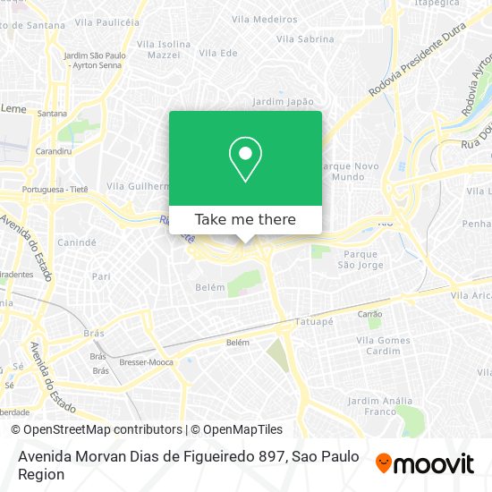 Mapa Avenida Morvan Dias de Figueiredo 897