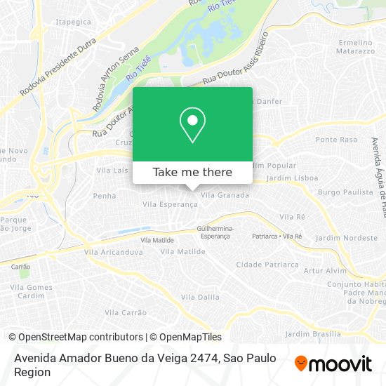 Mapa Avenida Amador Bueno da Veiga 2474