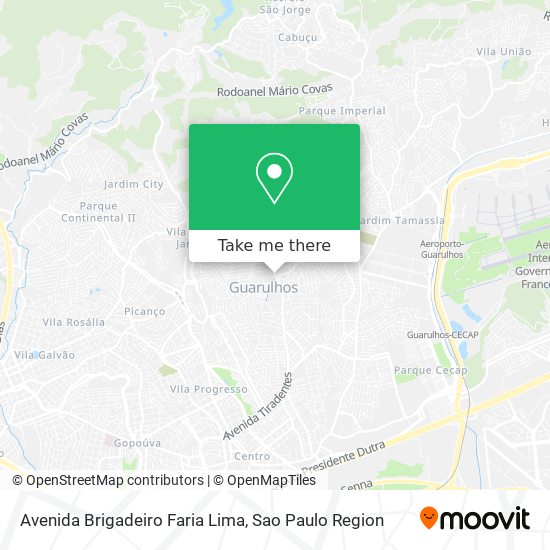 Avenida Brigadeiro Faria Lima map