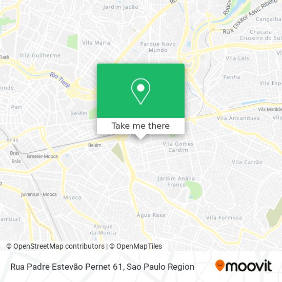 Rua Padre Estevão Pernet 61 map