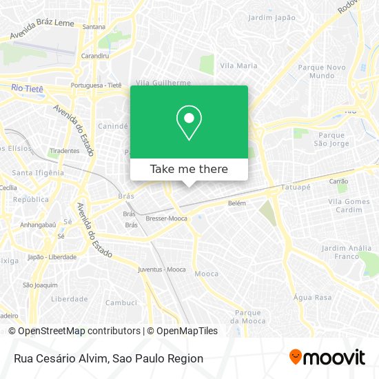 Mapa Rua Cesário Alvim