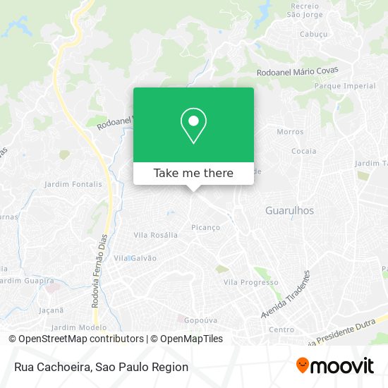 Rua Cachoeira map