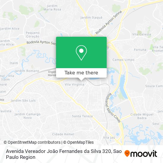 Avenida Vereador João Fernandes da Silva 320 map