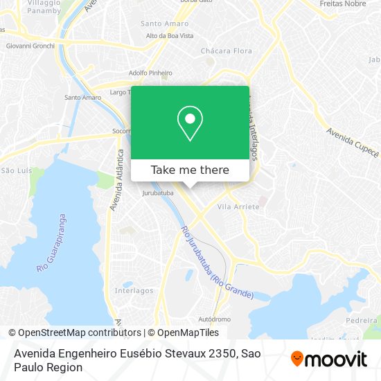 Mapa Avenida Engenheiro Eusébio Stevaux 2350