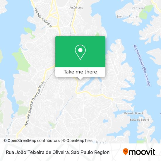Rua João Teixeira de Oliveira map