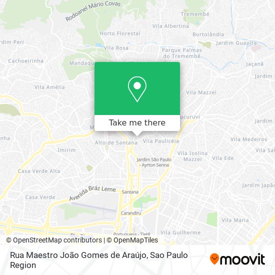 Rua Maestro João Gomes de Araújo map