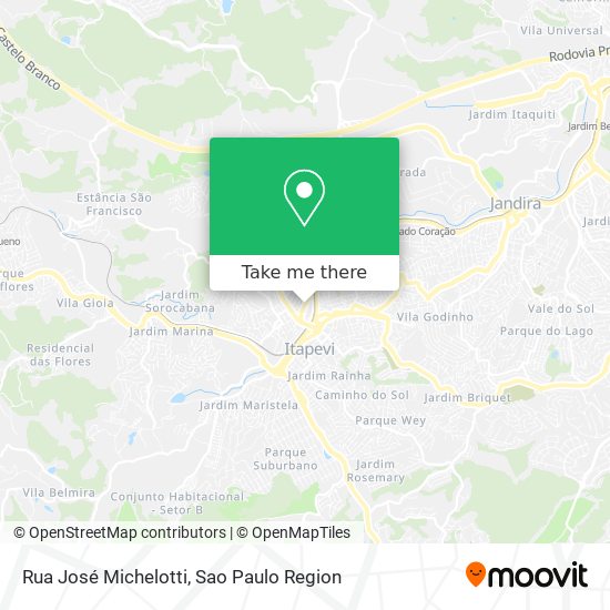 Rua José Michelotti map