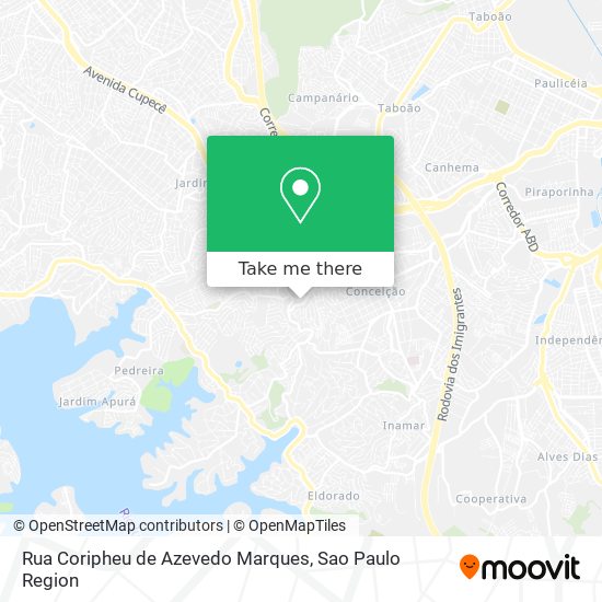 Rua Coripheu de Azevedo Marques map