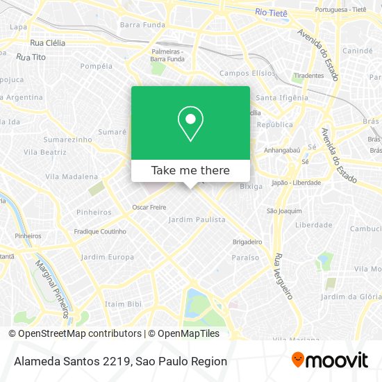 Alameda Santos 2219 map