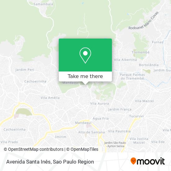 Avenida Santa Inês map