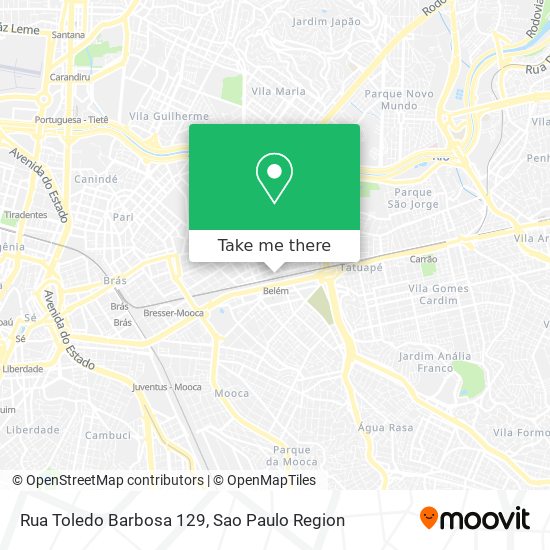 Rua Toledo Barbosa 129 map