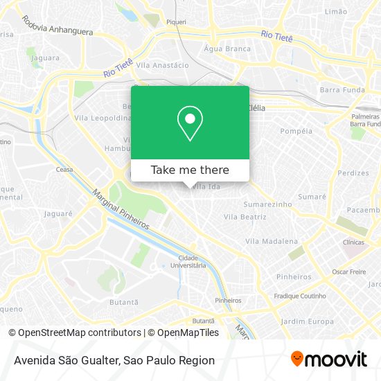 Avenida São Gualter map