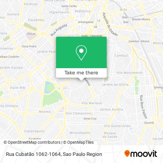 Mapa Rua Cubatão 1062-1064