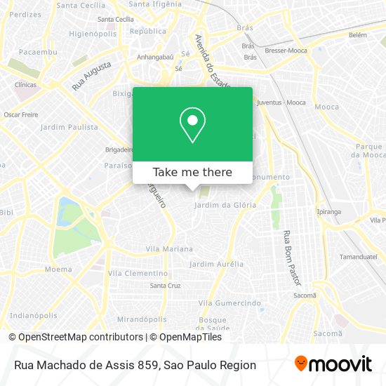 Mapa Rua Machado de Assis 859