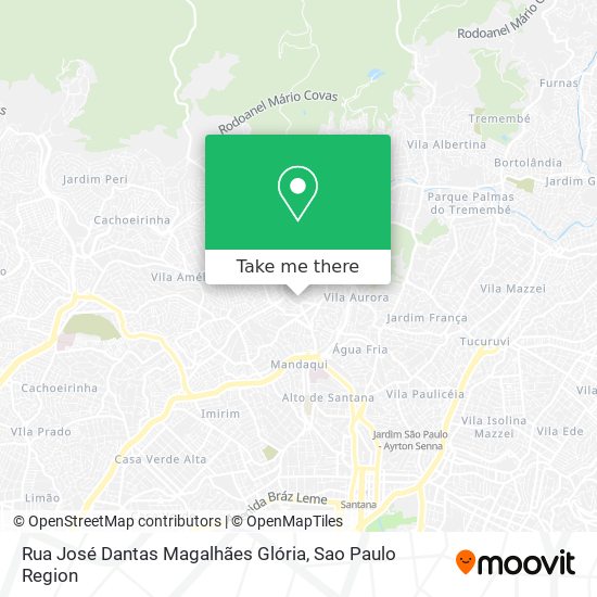 Mapa Rua José Dantas Magalhães Glória