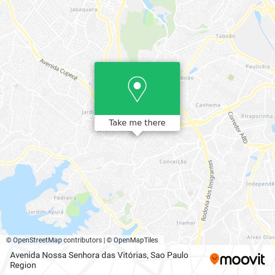Avenida Nossa Senhora das Vitórias map