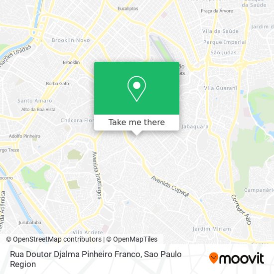 Rua Doutor Djalma Pinheiro Franco map