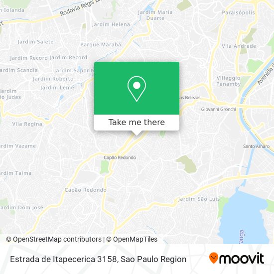 Mapa Estrada de Itapecerica 3158