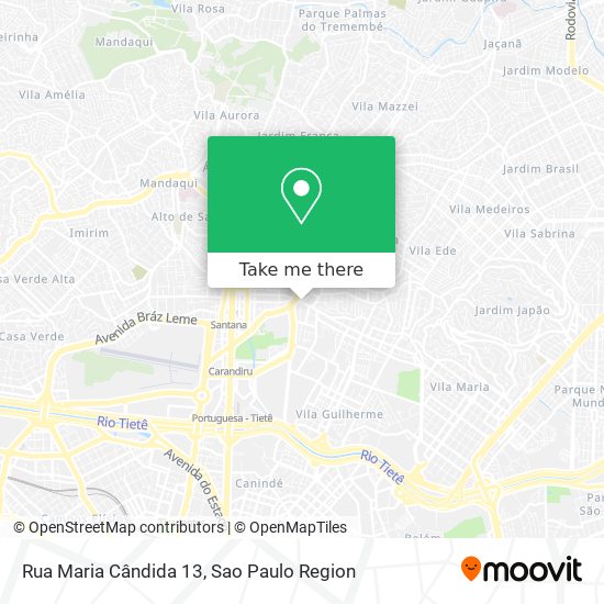 Mapa Rua Maria Cândida 13