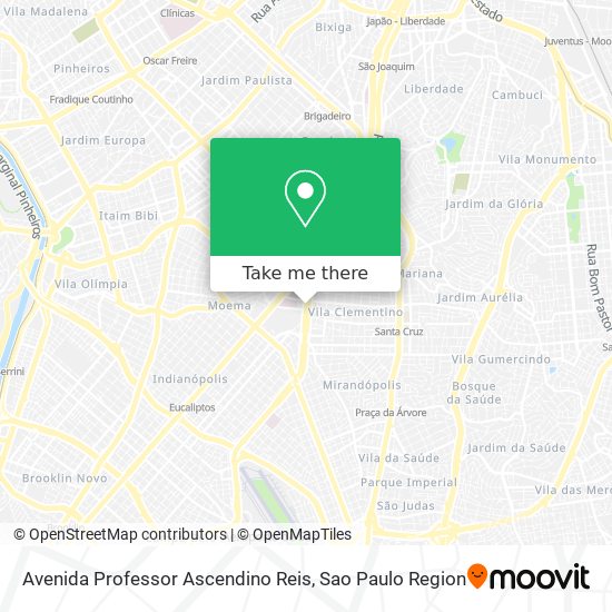 Mapa Avenida Professor Ascendino Reis