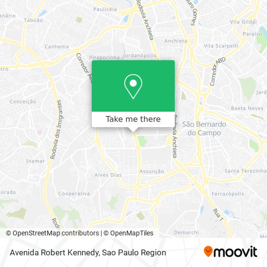 Mapa Avenida Robert Kennedy