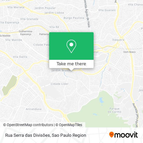 Rua Serra das Divisões map