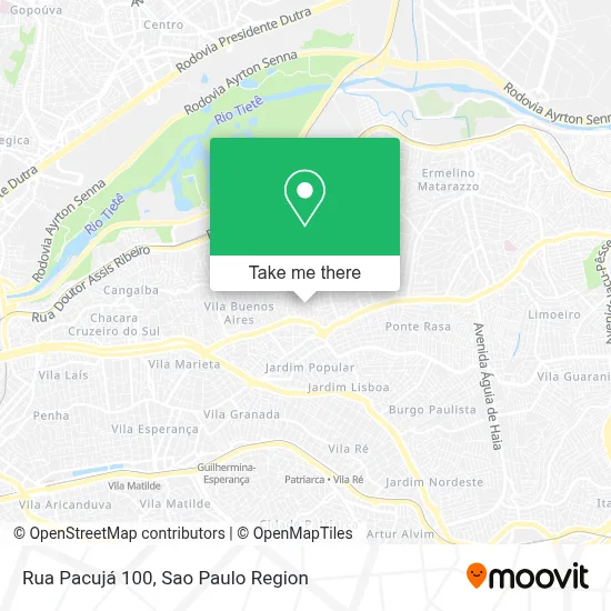 Rua Pacujá 100 map