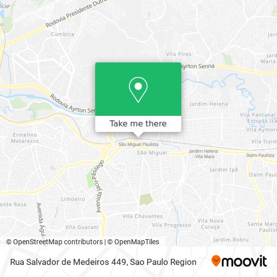 Mapa Rua Salvador de Medeiros 449