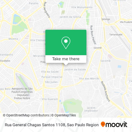 Mapa Rua General Chagas Santos 1108