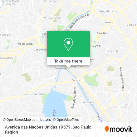 Mapa Avenida das Nações Unidas 19579