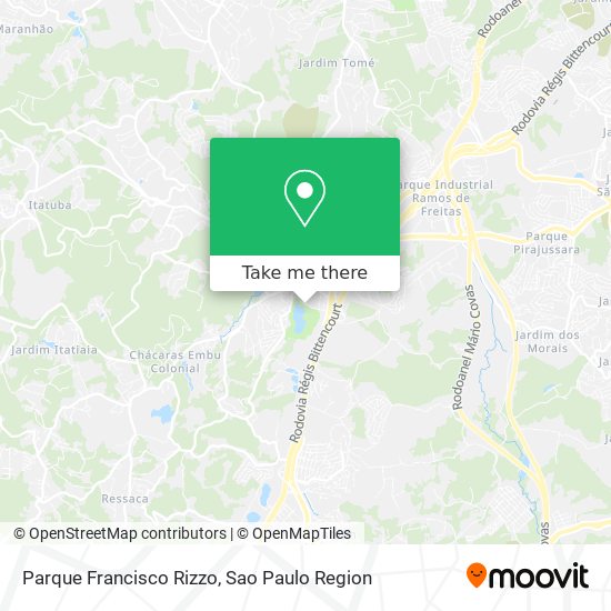 Mapa Parque Francisco Rizzo