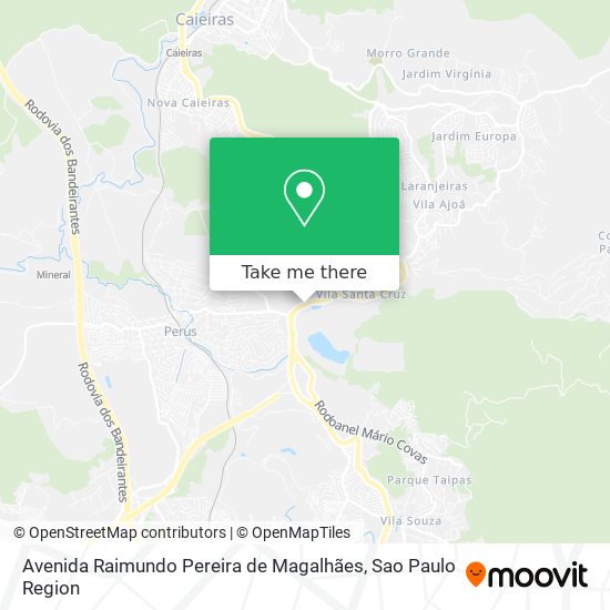 Avenida Raimundo Pereira de Magalhães map