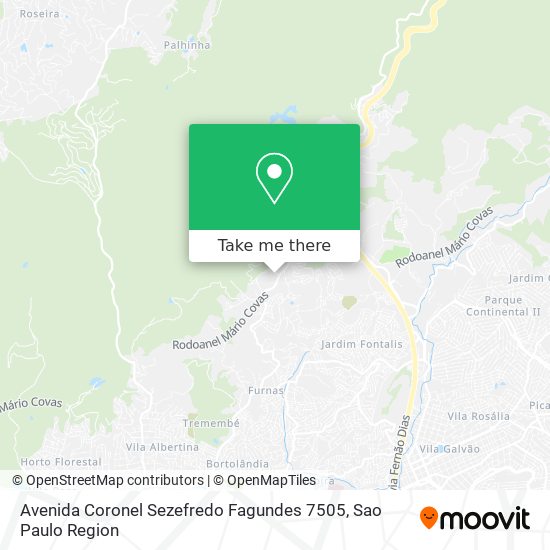 Mapa Avenida Coronel Sezefredo Fagundes 7505