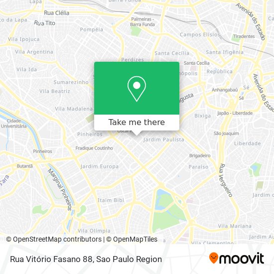 Rua Vitório Fasano 88 map