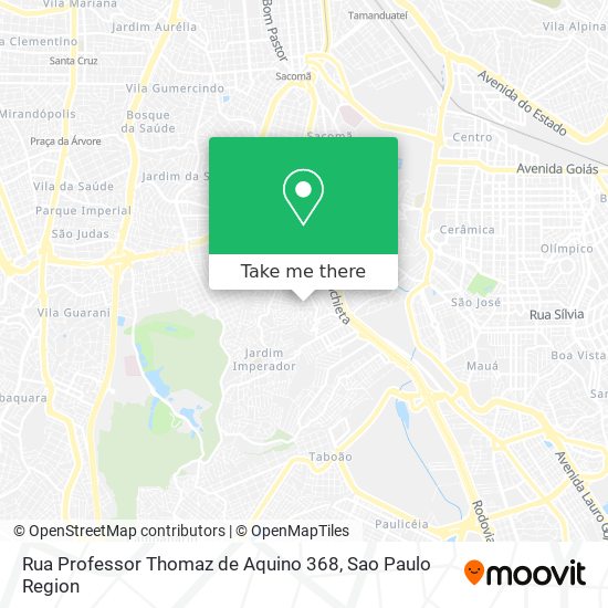 Mapa Rua Professor Thomaz de Aquino 368