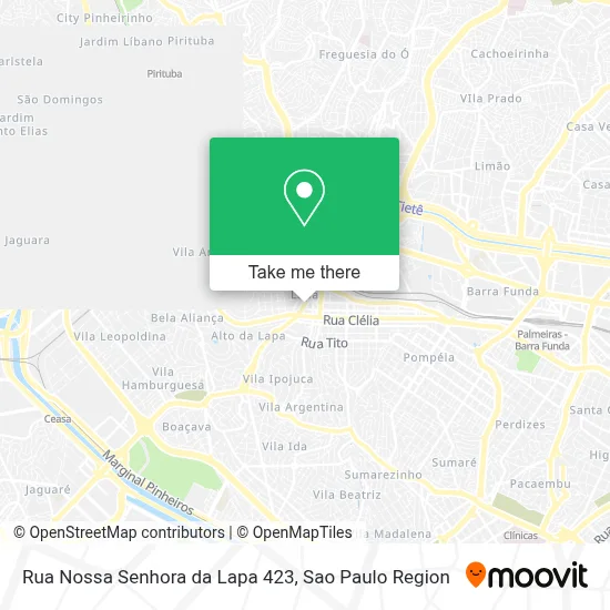 Rua Nossa Senhora da Lapa 423 map