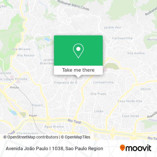 Mapa Avenida João Paulo I 1038