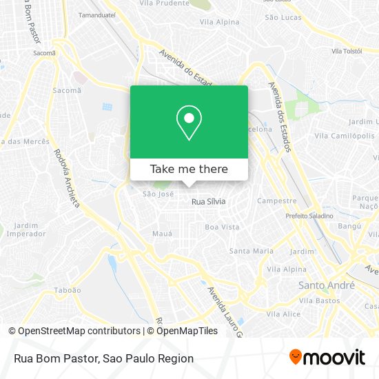 Rua Bom Pastor map