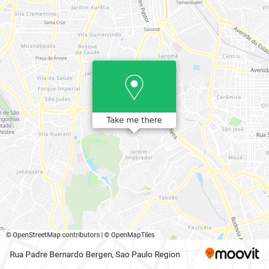Mapa Rua Padre Bernardo Bergen