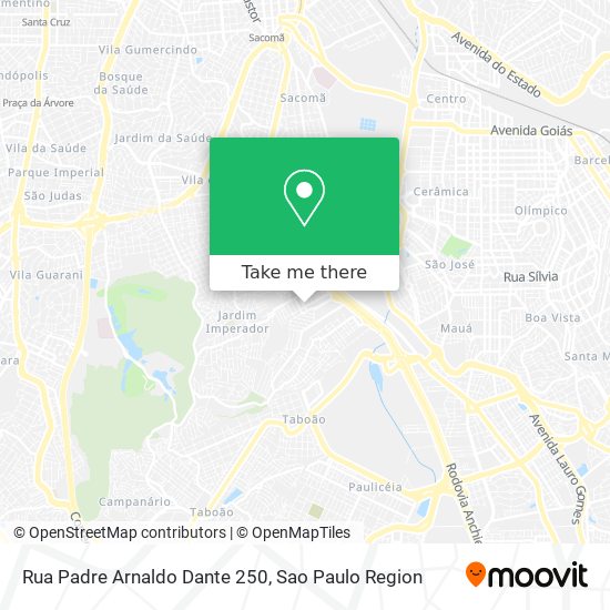 Mapa Rua Padre Arnaldo Dante 250